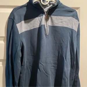 Banana republic pullover large navy and gray